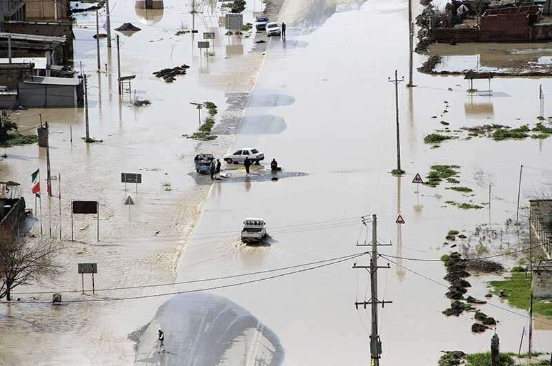 وضعیت سیلاب در مناطق آق‌قلا و گمیشان