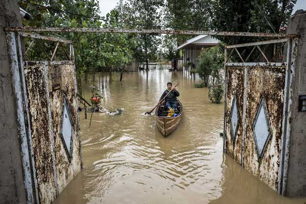 وضعیت سیلاب در آق‌قلا و گمیشان