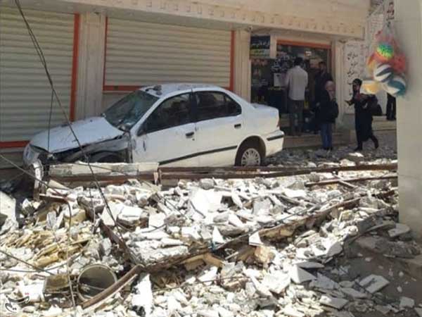 لحظه وقوع زلزله مسجد سلیمان