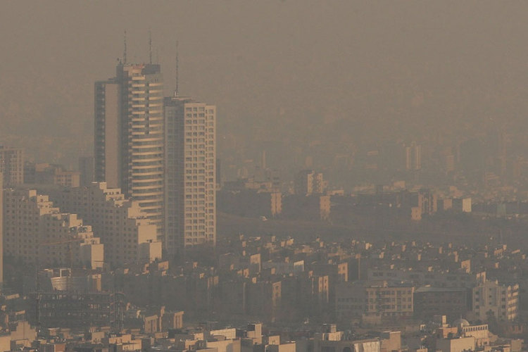 کیفیت هوای تهران 25 دی