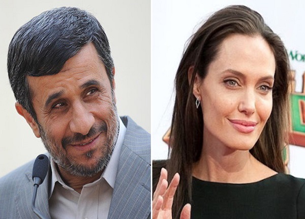 توئیت محمود احمدی نژاد برای آنجلینا جولی