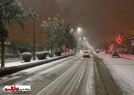 تصاویر  بارش برف در شهرستان گرمی (مغان) استان اردبیل