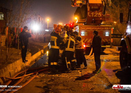 تصاویر انفجار و آتش‌سوزی در شهرک صنعتی لیا استان قزوین