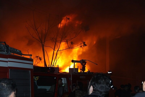 آتش سوزی بازارچه مهاباد
