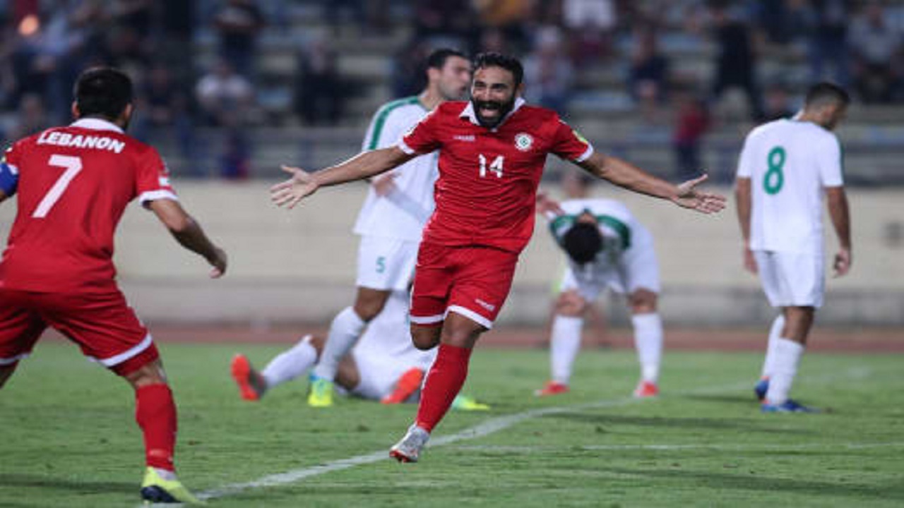 بازی تیم ملی لبنان مقابل ترکمنستان در مقدماتی جام جهانی