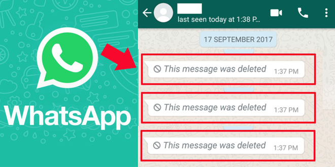 نحوه خواندن پیام های واتساپ که توسط فرستنده حذف شده است