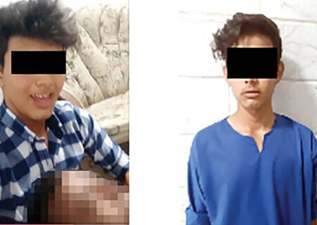 قتل های نوجوان ۱۵ ساله مشهدی و سلفی با صحنه قتل پدر و مادربزرگ + عکس
