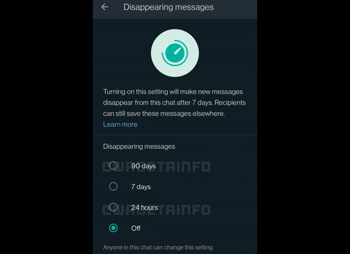 حذف خودکار پیام‌ها در واتساپ