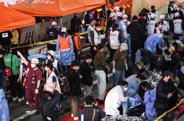 کشته شدن 146 کره ای‌ در جشن هالووین در سئول + عکس
