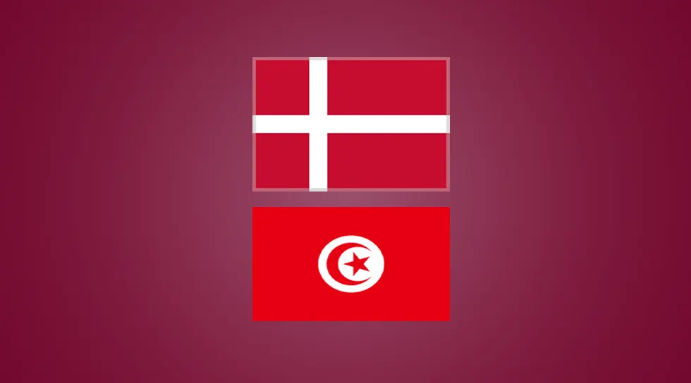 خلاصه بازی دانمارک تونس