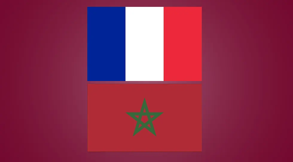 خلاصه بازی فرانسه و مراکش.سایت