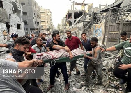 حملات گسترده صهیونیست‌ها به مناطق مختلف غزه