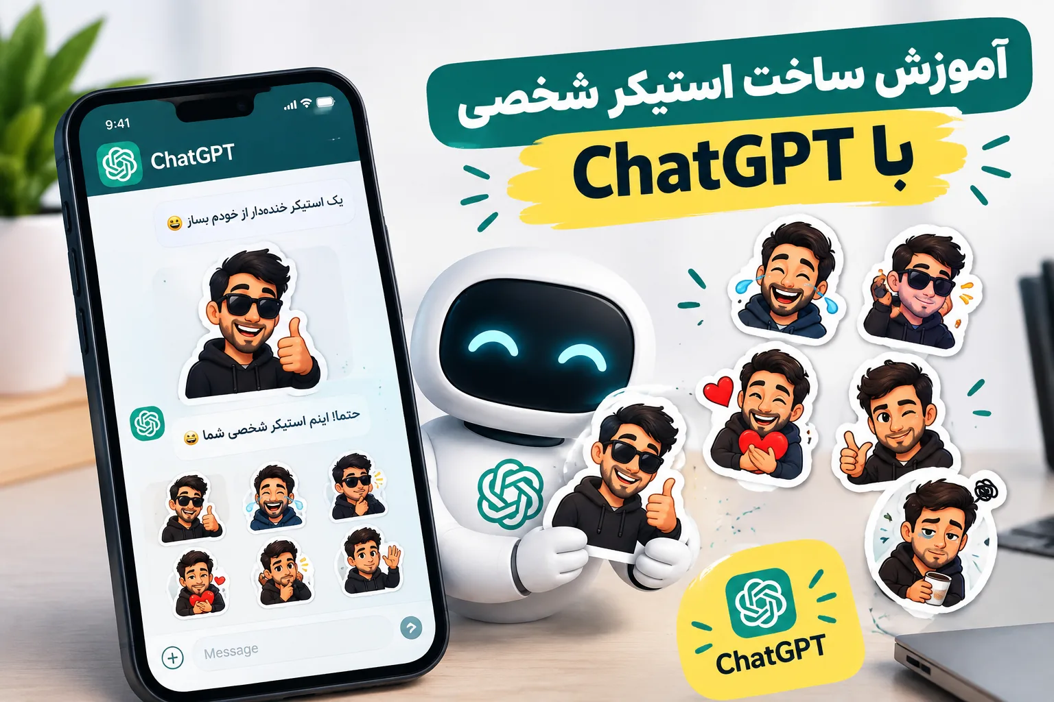 آموزش ساخت استیکر شخصی با  ChatGPT؛ ساخت استیکر اختصاصی در چند دقیقه